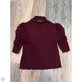 Top Short Sleeve By Bb Dakota In Maroon, Size: S Soft Wool