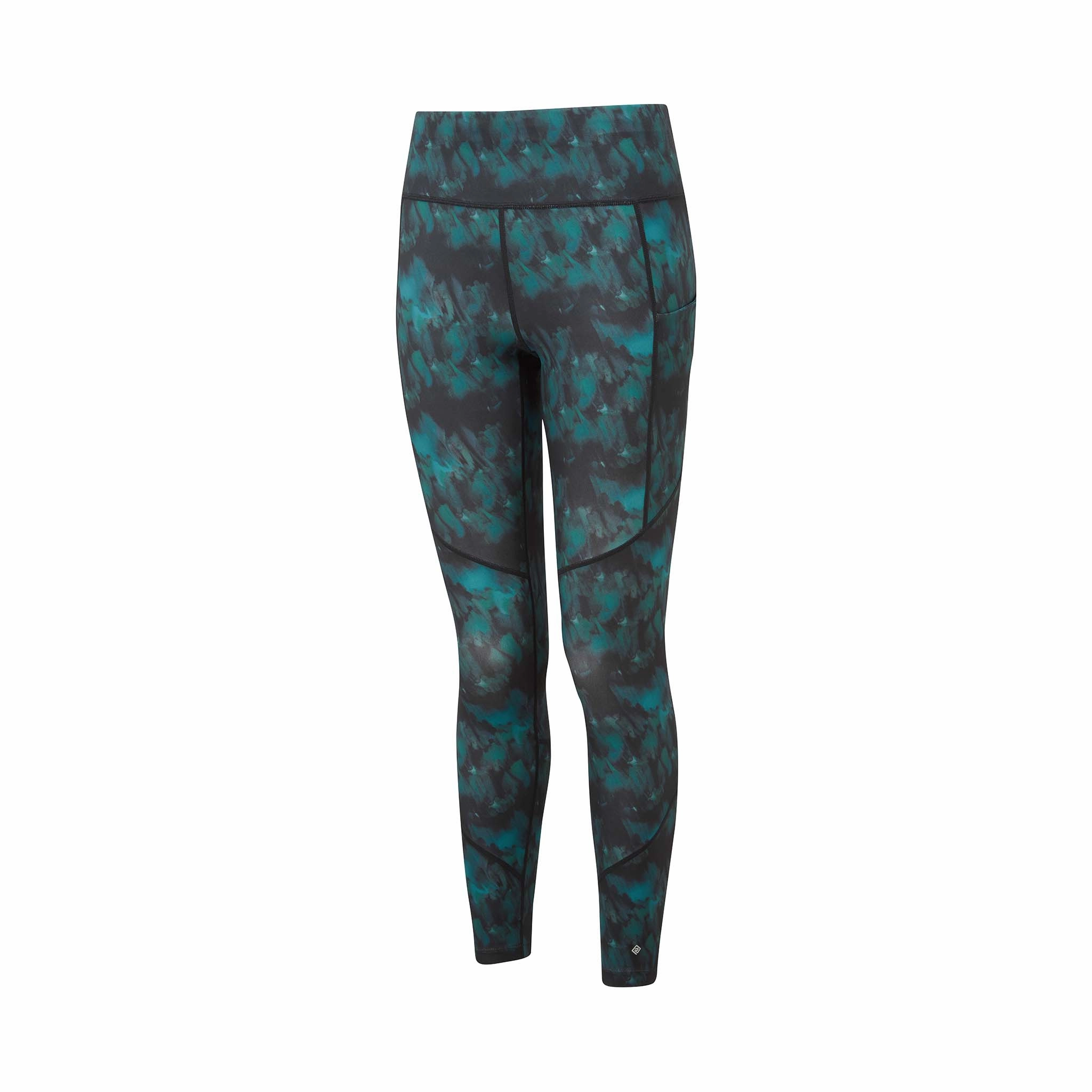 Ronhill | Women's Tech Tight - Mallard Mist Reinforced Elbow Patches