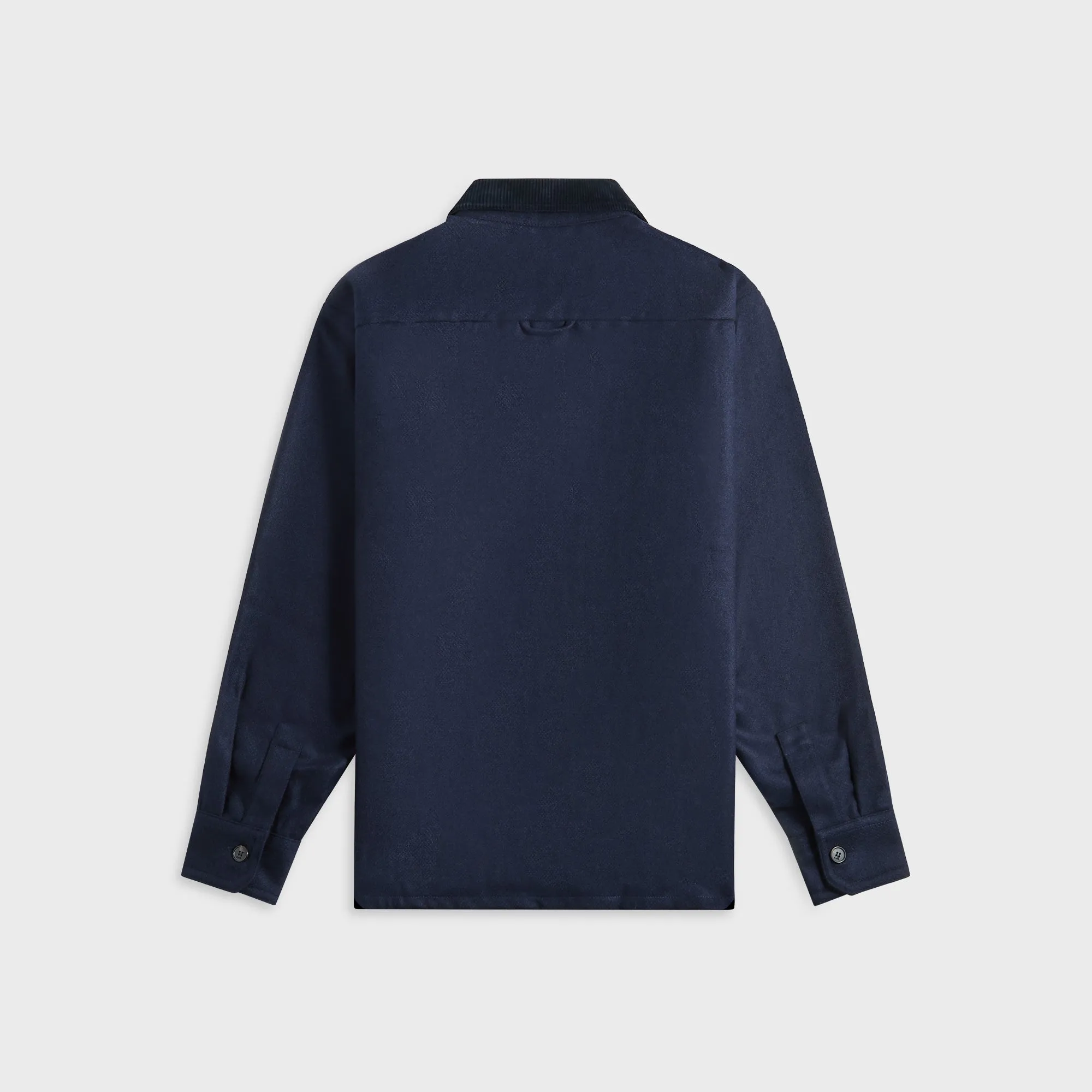 A.P.C. Surchemise Bernardo Overshirt - Pia Heather Marine Day-To-Night Wear Stretchable Fabric
