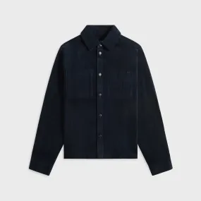 Stretch Fit Technology A.P.C. Surchemise Leon Overshirt - Iak Dark Navy