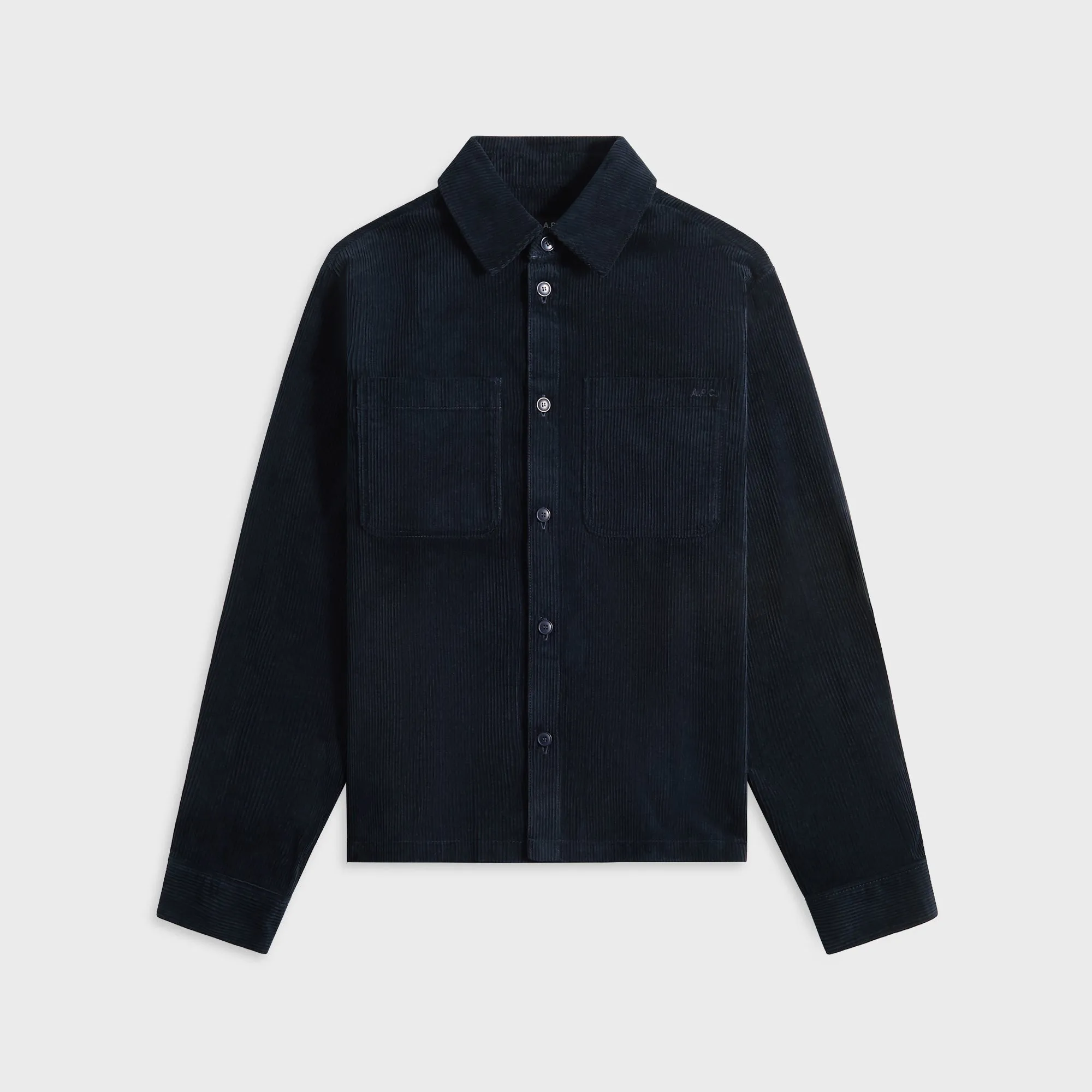 Stretch Fit Technology A.P.C. Surchemise Leon Overshirt - Iak Dark Navy