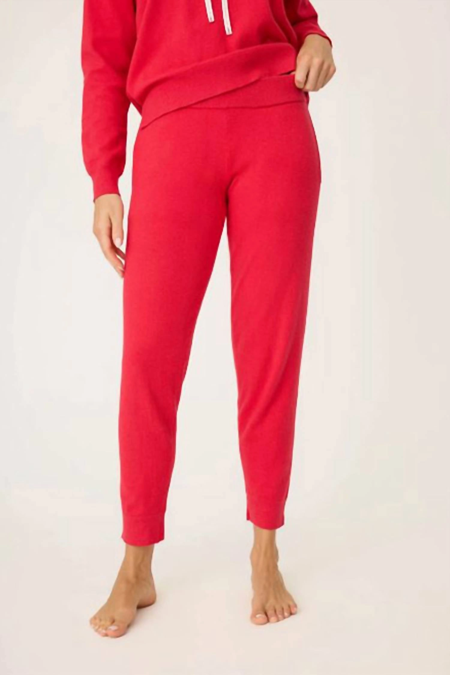 SweatWicking Fabric Apres All Day Pant In Red