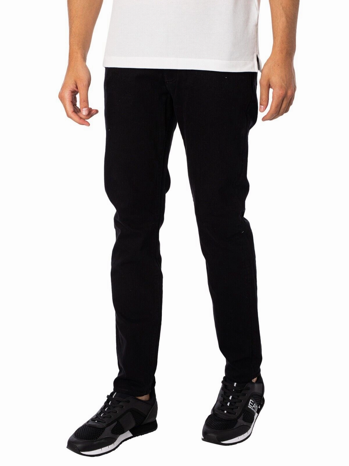 Armani Exchange Jeans Men 30Wx32L Black Cotton Slim Fit Skinny Leg Retro APP1100 Everyday Favorite