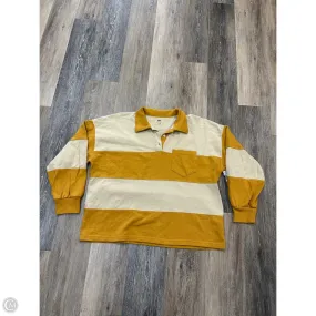 Top Long Sleeve By Madewell In Striped Pattern, Size: Xs SeamlessConstruction ResilientStretch