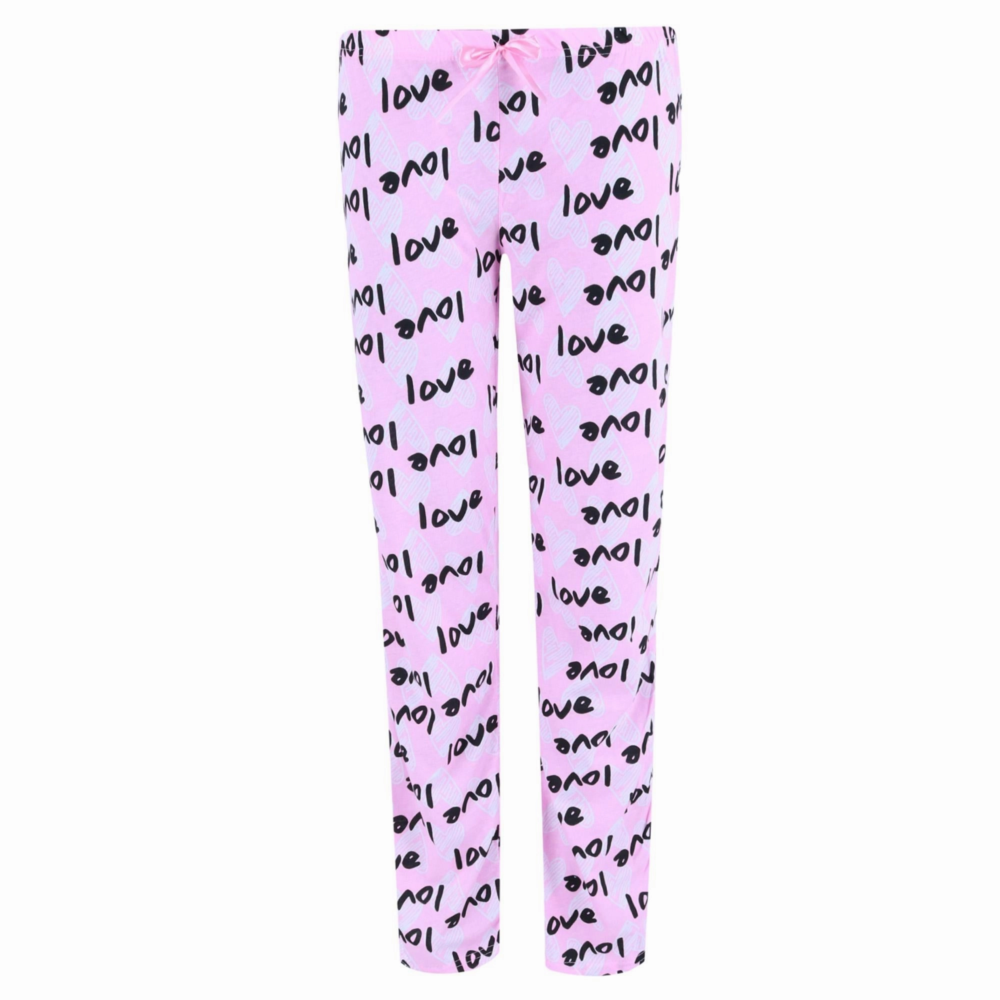 Women's Novelty Print Pajama Bottoms Reinforced Stitching Plush Inner Layer