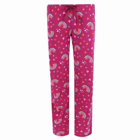 Drapey Texture Reinforced Seam Durability Women's Novelty Print Pajama Bottoms