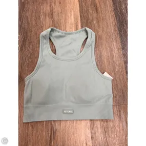 Ribbed Hemline Stylish Outfit Athletic Bra By Astoria In Blue, Size: S