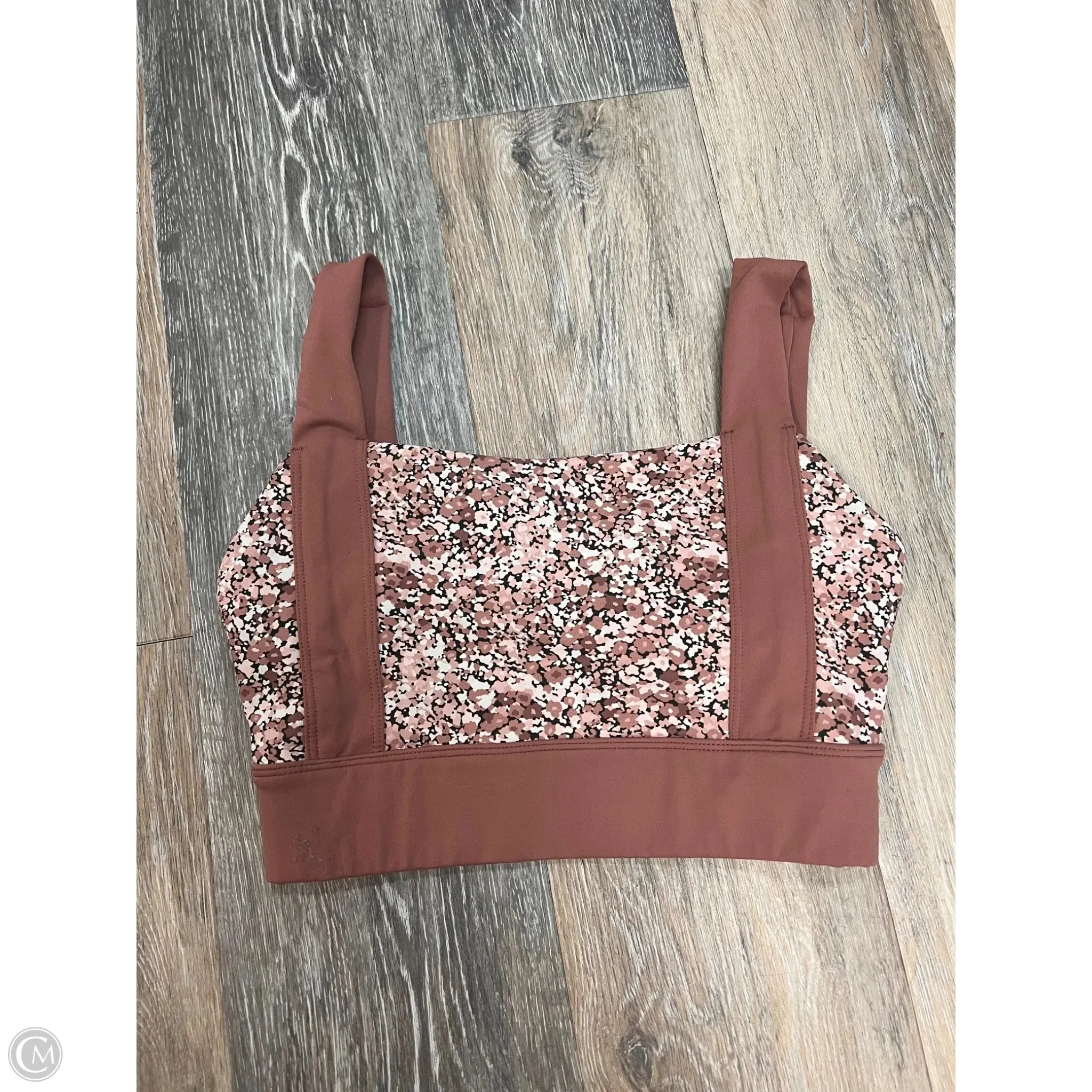 Luxurious Feel MoistureWicking Material Athletic Bra By Cream Yoga In Brown, Size: S