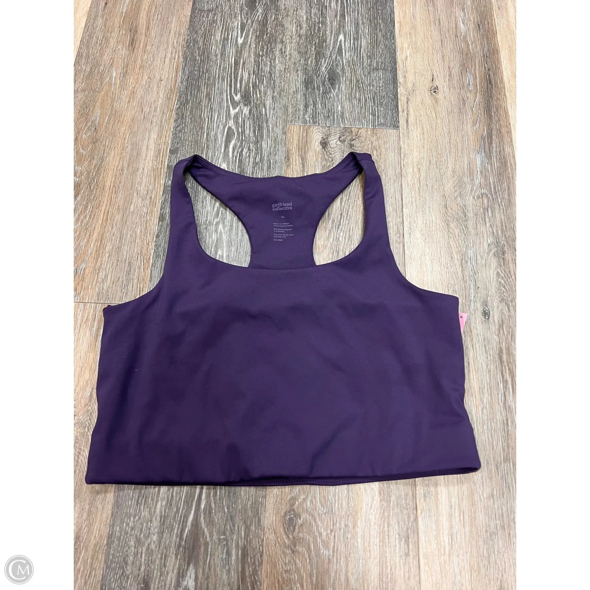 Antimicrobial Treatment Athletic Bra By Girlfriend Collective In Purple, Size: Xl
