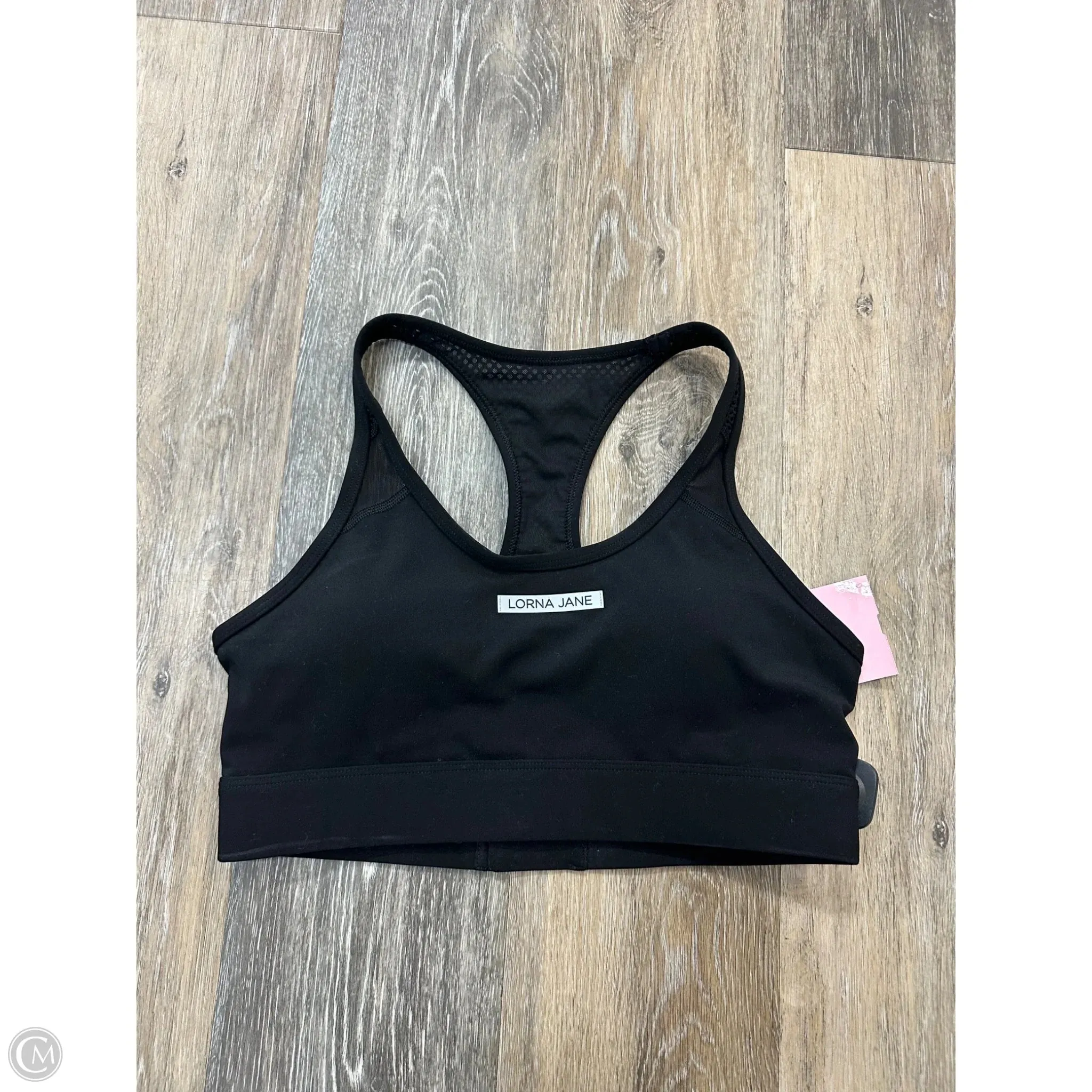 Non Irritating Seams UV Protective Coating Athletic Bra By Lorna Jane In Black, Size: M
