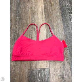 Fashionable Look Athletic Bra By Lululemon In Pink, Size: 14