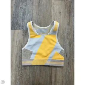 Athletic Bra By Nike Apparel In Grey & Yellow, Size: S LowMaintenanceFabric