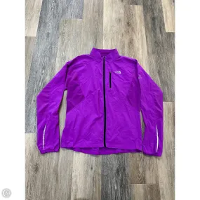 EcoCertified Airflow Weave Pattern Athletic Jacket By The North Face In Purple, Size: M