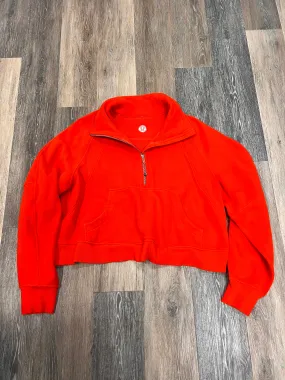ATHLETIC SWEATSHIRT COLLAR by LULULEMON In ORANGE, Size: XL/XXL HighStretchElastic SecurePockets