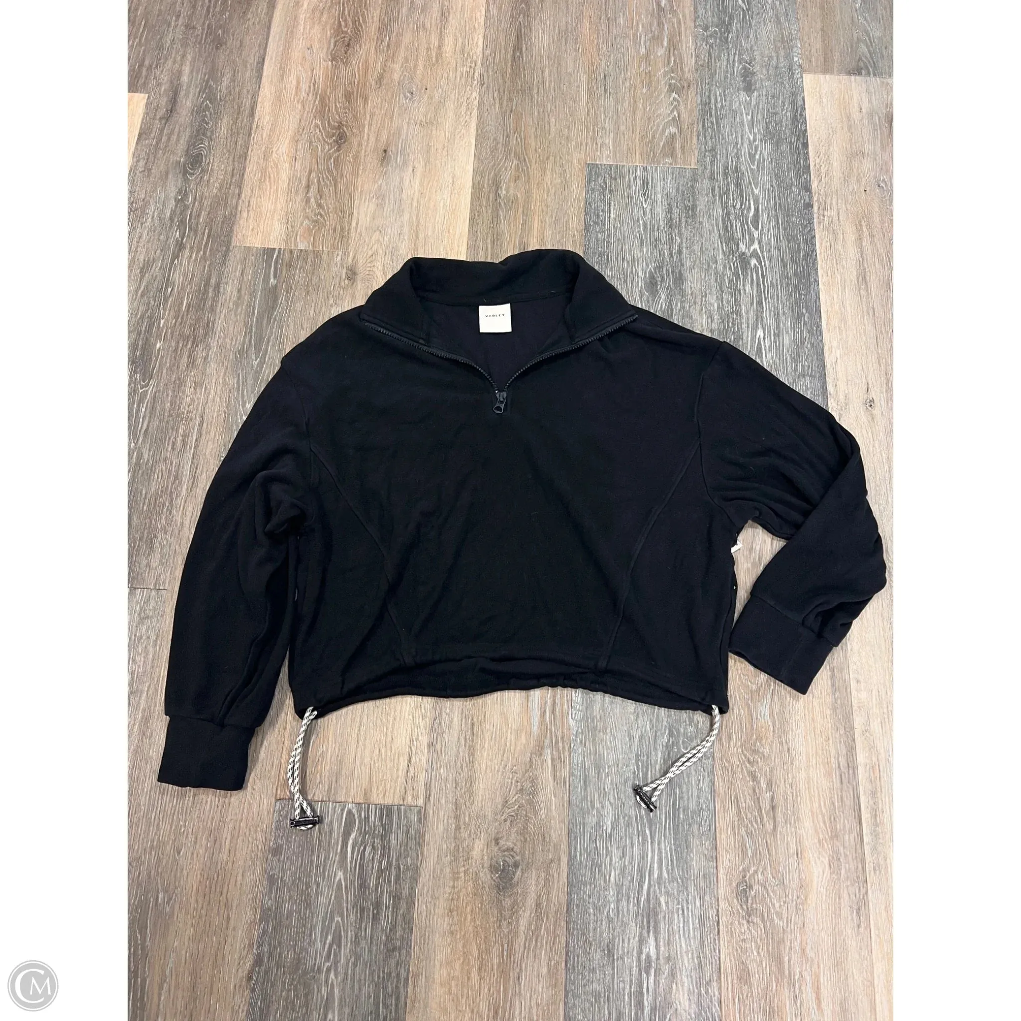 Athletic Sweatshirt Collar By Varley In Black, Size: M Comfy Fit