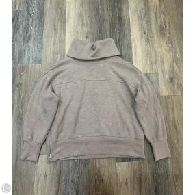 Athletic Sweatshirt Collar By Varley In Tan, Size: L Fashion Statement SlubTexture