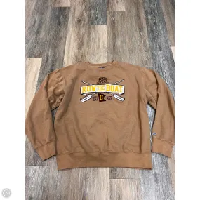 BreathableBackVents ShockAbsorbing Athletic Sweatshirt Crewneck By Blue 84 In Brown, Size: L