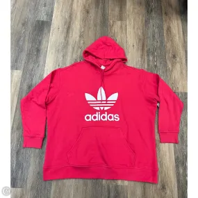 Athletic Sweatshirt Hoodie By Adidas In Pink, Size: 4x SoftFeel Fabric