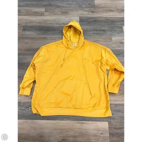 Athletic Sweatshirt Hoodie By Adidas In Yellow, Size: 4x Relaxed Tee