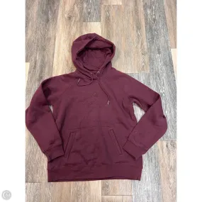 RibbedCuff *Athletic Sweatshirt Hoodie By Nhl In Maroon, Size: M