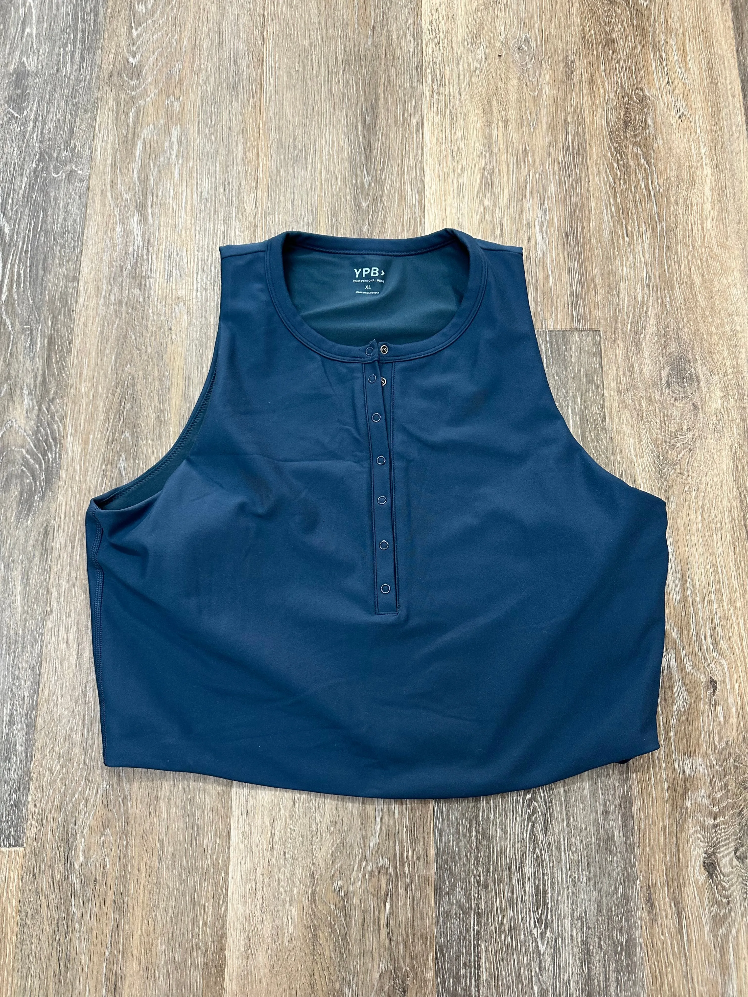 Contrast Stitch Detail Athletic Tank Top By Abercrombie And Fitch In Blue, Size: Xl