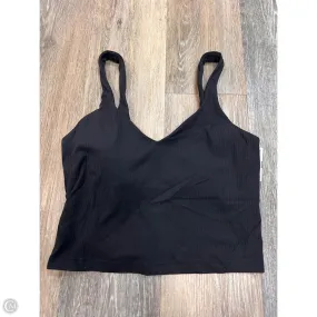 Reinforced Hem Stitching Athletic Tank Top By Lululemon In Black, Size: 6