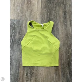Athletic Tank Top By Lululemon In Green, Size: 0 TonalStitching Minimalist Silhouette Cut