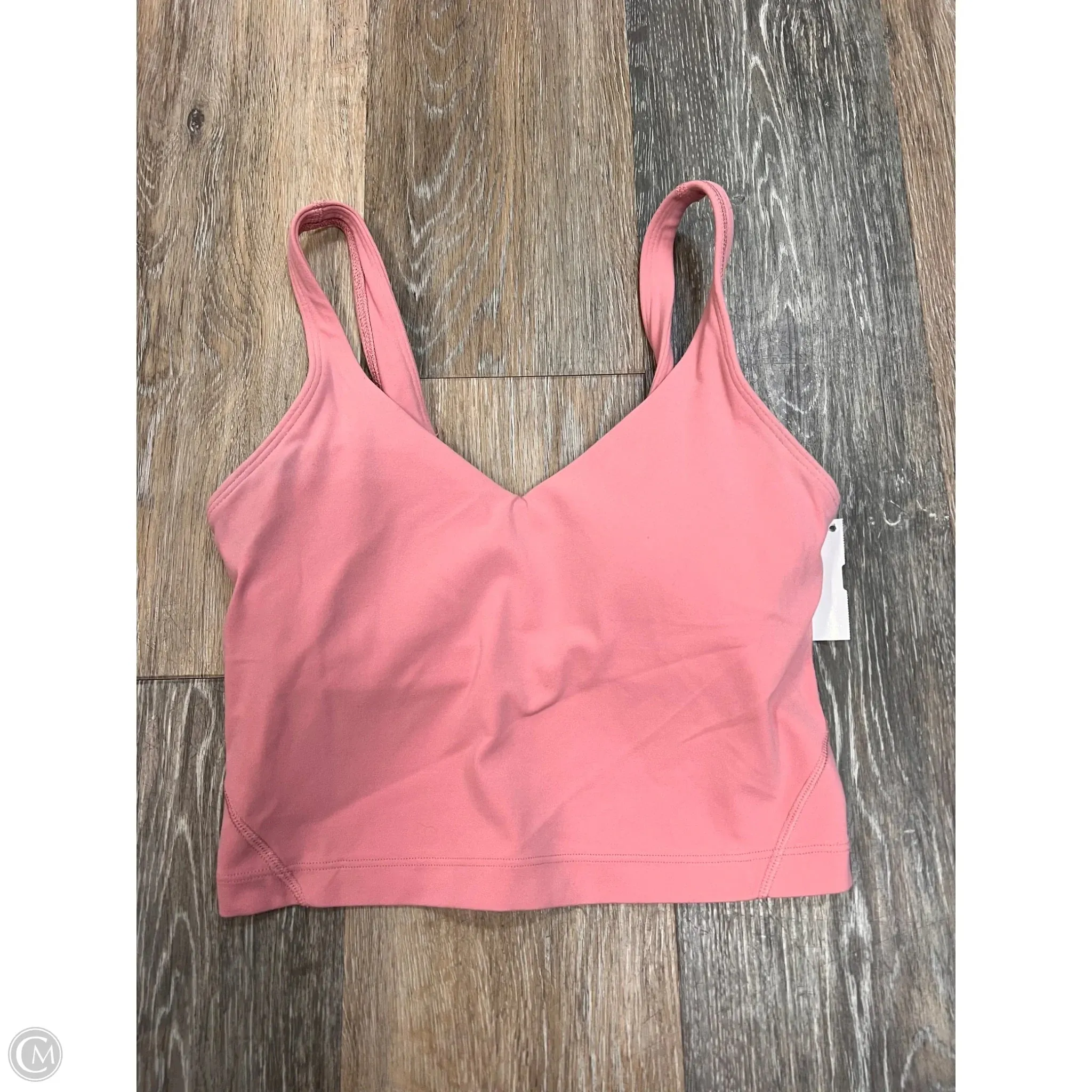 Athletic Tank Top By Lululemon In Pink, Size: 2 Recycled Material Blend