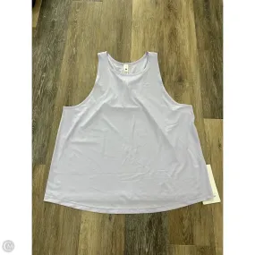 Athletic Tank Top By Lululemon In Purple, Size: Xl Flexible Material