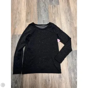Athletic Top Long Sleeve Collar By Lululemon In Black, Size: 4 Quick Dry Blend UV Protective Layer