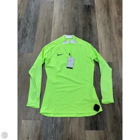 Athletic Top Long Sleeve Collar By Nike Apparel In Green, Size: S YarnDye Technique Modern Polo