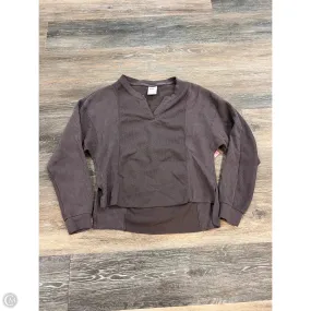 Athletic Top Long Sleeve Collar By Nike Apparel In Grey, Size: Xs Hydrophobic Surface Treatment SnagResistant