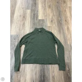 Athletic Top Long Sleeve Collar By The North Face In Green, Size: M NonIrritating Sustainable Manufacturing