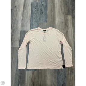 Athletic Top Long Sleeve Crewneck By Allbirds In Orange, Size: Xxl Moisture Wicking Technology