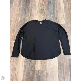 Athletic Top Long Sleeve Crewneck By Calia In Black, Size: L Wide Shoulder Cut Versatile Design