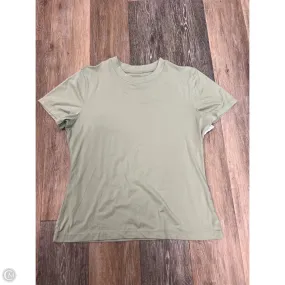 Athletic Top Short Sleeve By 7 Diamonds In Green, Size: Xl Fray Resistant Edges Odor Control Technology