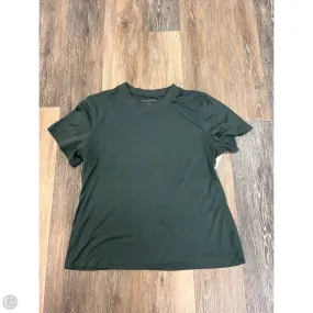 Athletic Top Short Sleeve By 7 Diamonds In Green, Size: Xxl Quick Dry Feature LowMaintenance