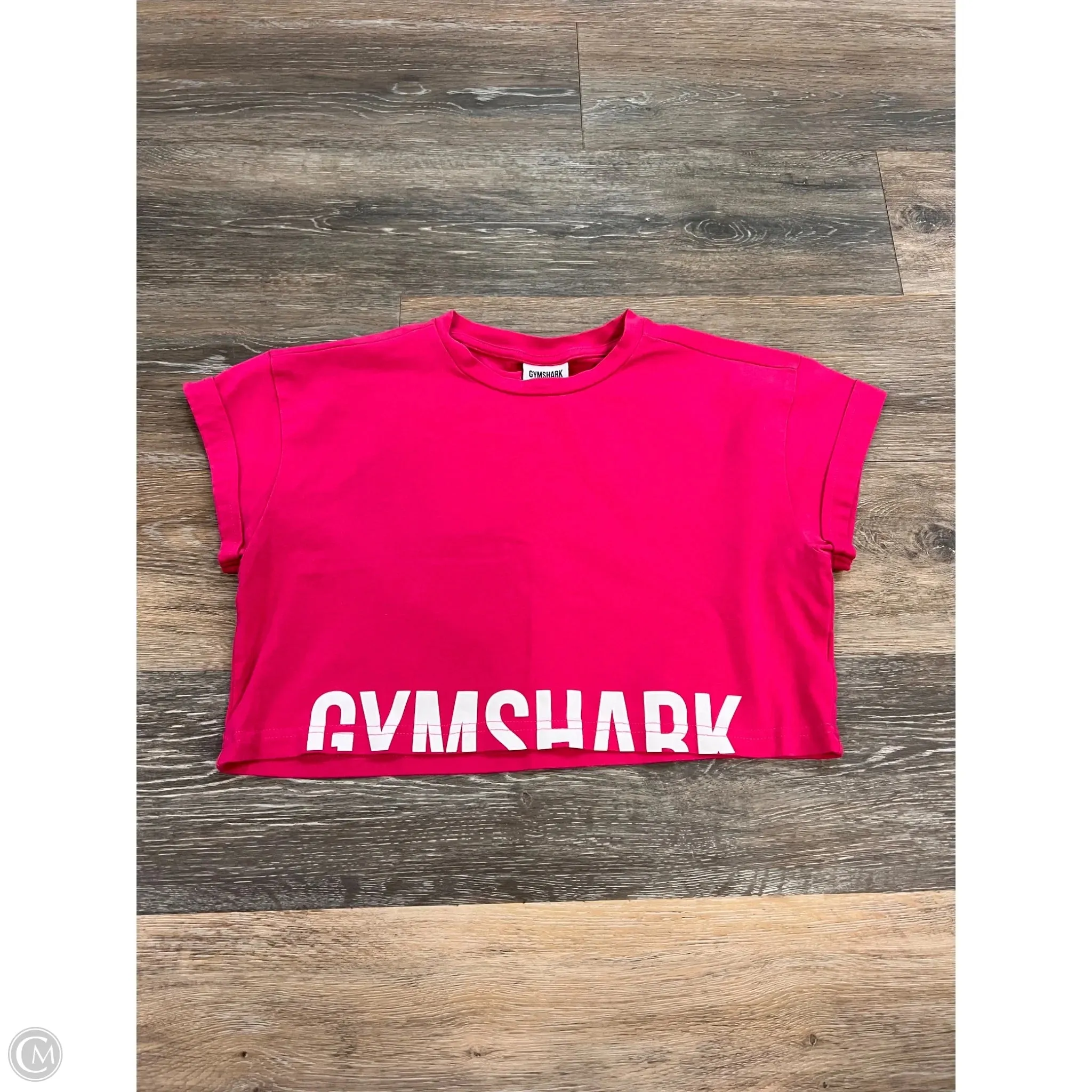 Layered Collar UltraSoftLining Athletic Top Short Sleeve By Gym Shark In Pink, Size: Xs