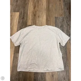 Athletic Top Short Sleeve By Lululemon In Grey, Size: Xl BreathableMeshPanels
