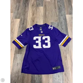 *Athletic Top Short Sleeve By Nfl In Purple, Size: Xl Shape Retention Fabric ReflectiveDetails