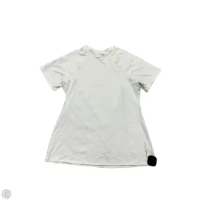 Athletic Top Short Sleeve By Tommie Copper In White, Size: 2x Self Fabric Tie Tear Resistant Reinforcement