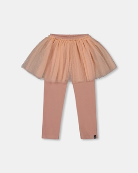 Leggings with Tulle Skirt Dusty Pink SustainableManufacturing