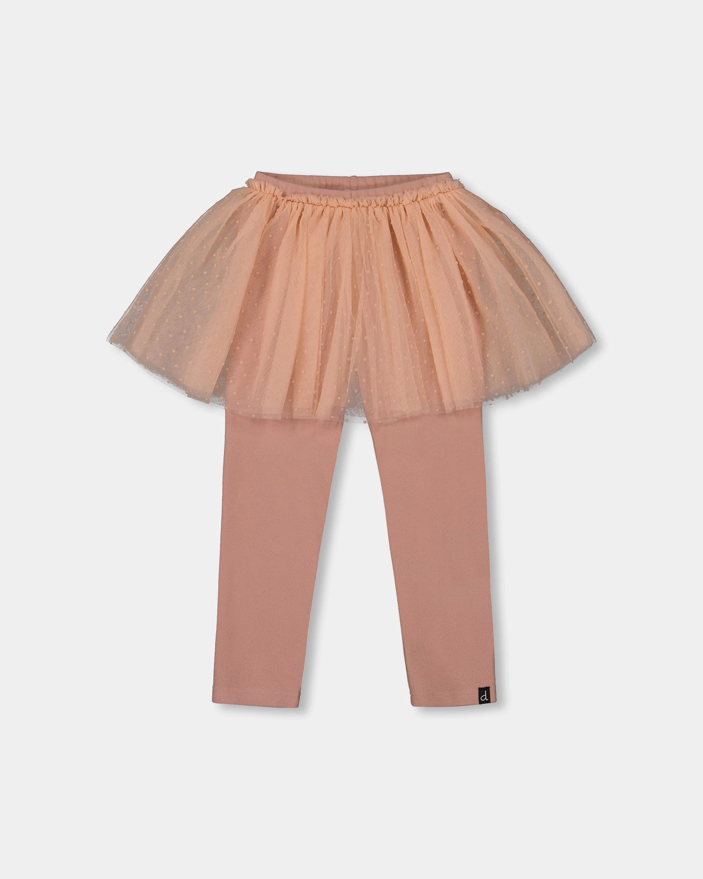 OdorResistant Leggings with Tulle Skirt Dusty Pink