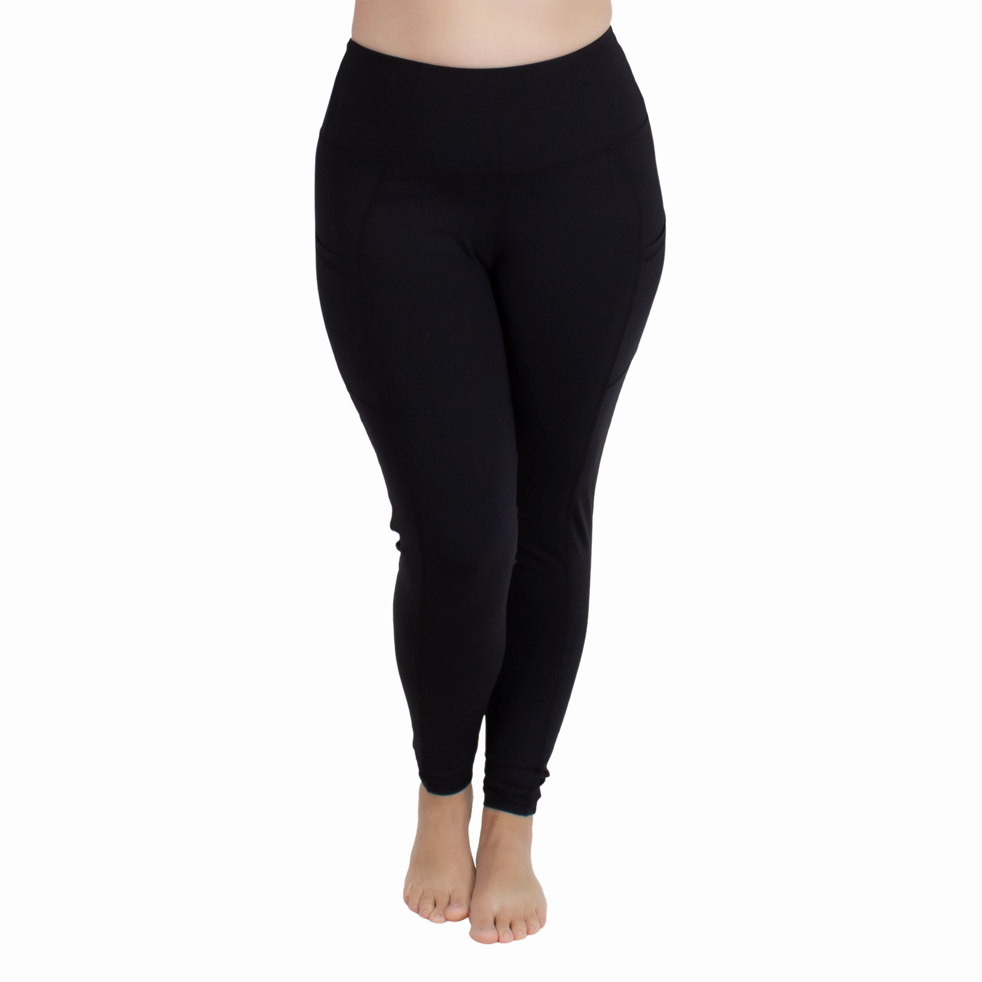 Odor Resistant Treatment Thermal Regulating Material Athletic Legging with Pockets 30"