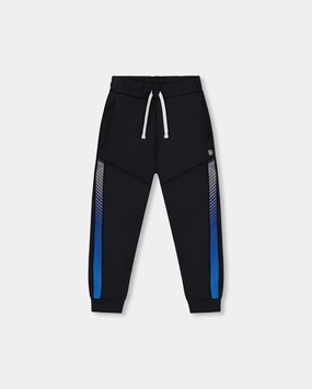 Soft Material Athletic Pants Blue And Black