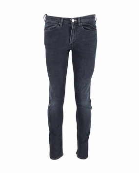 Relaxed Mood Neutral Cut Acne Studios Skinny Fit Jeans in Navy Cotton Denim