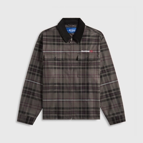 Aramid Fiber Reinforcement Flexible Shoulder Design Awake NY Plaid Flannel Shirt - Brown