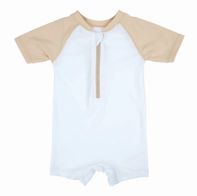 Stretch Free Waistband Baby One Piece Rashguard