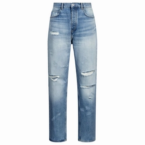 Baggy-fit jeans in stonewashed blue denim Beach Day Sustainable Classic Style