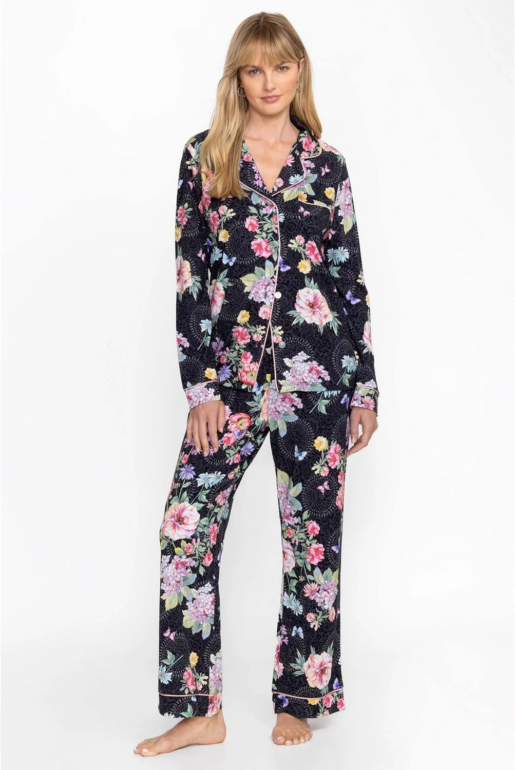 Johnny Was Women's The Carly PJ Set, Saint Ophelia Non Restrictive Silhouette